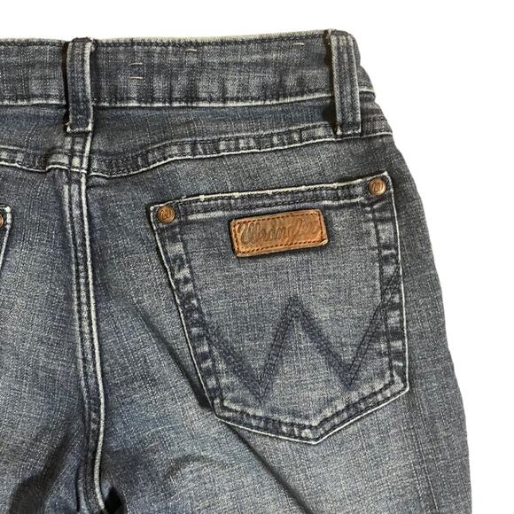 Wrangler Retro Mid Rise Wide Leg Trouser Jeans Womens Long Size 3x34 Country - Picture 10 of 11